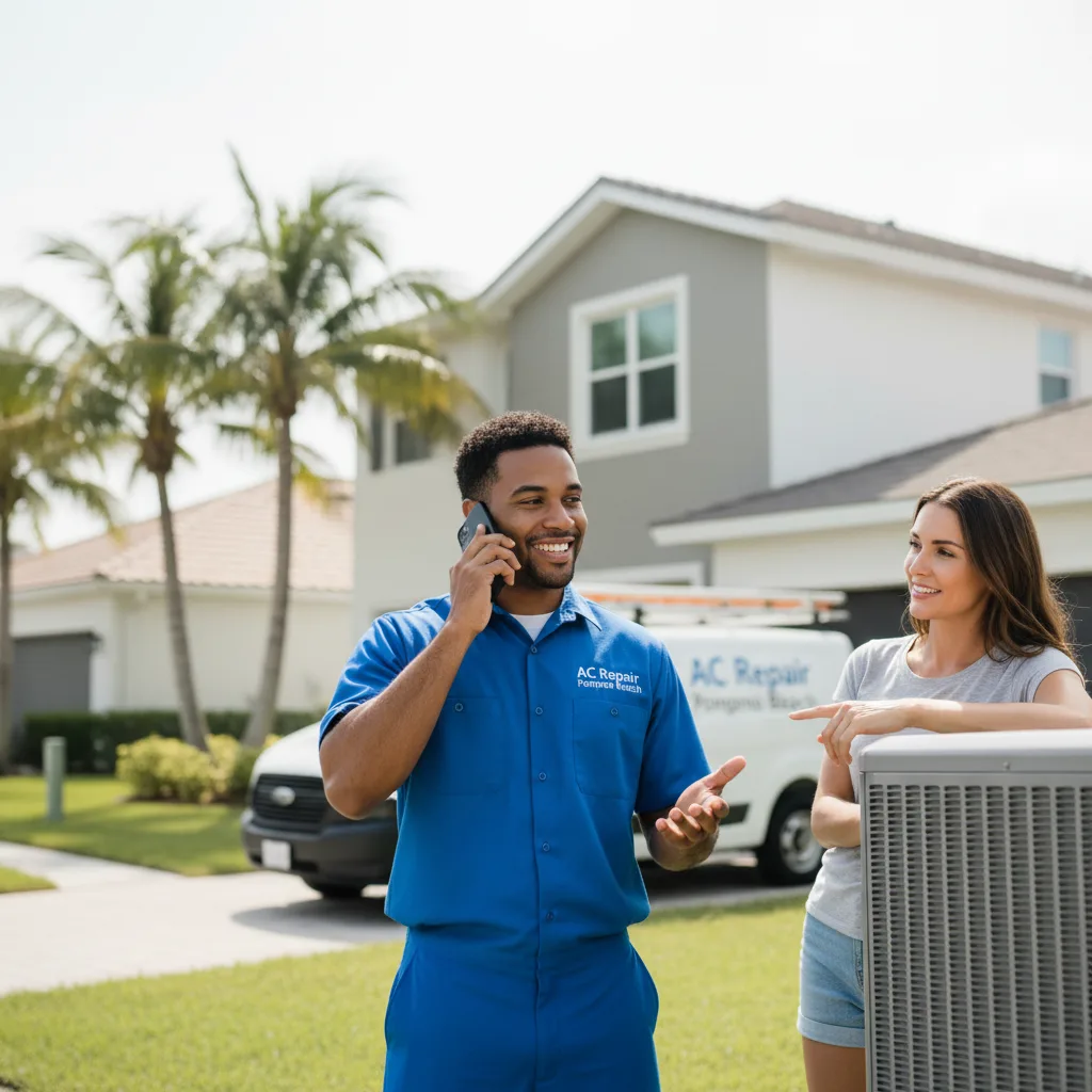 AC Repair Pompano Beach customer support in Santo